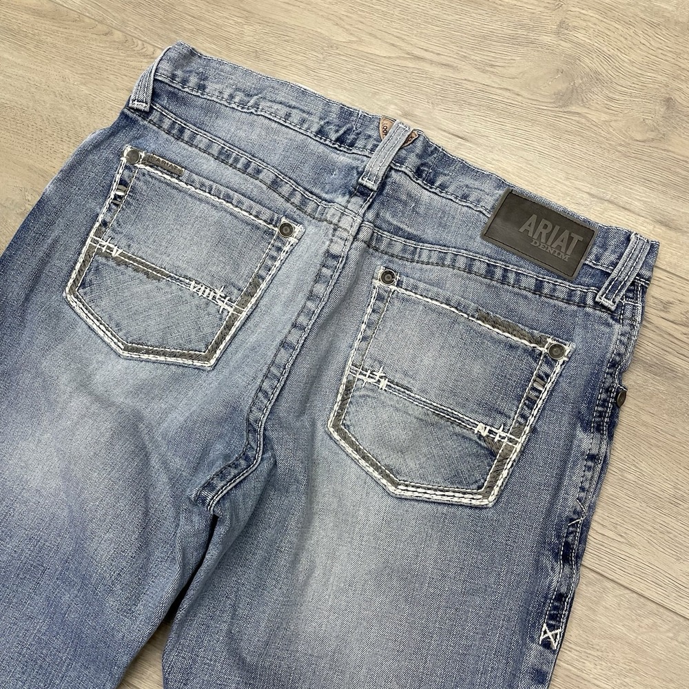 Ariat M2 Relaxed Bootcut Jeans Blue Denim Men's Sz 34x32 Workwear Country
